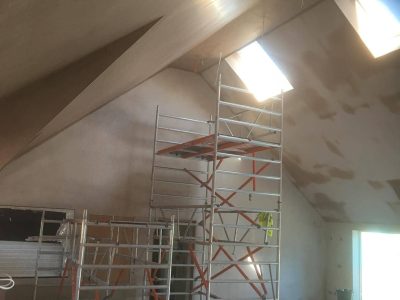 Exposed ceiling struts, flooring and walls - plastering, skimming, rendering, dry lining Devizes, Chippenham, Trowbridge, Melksham